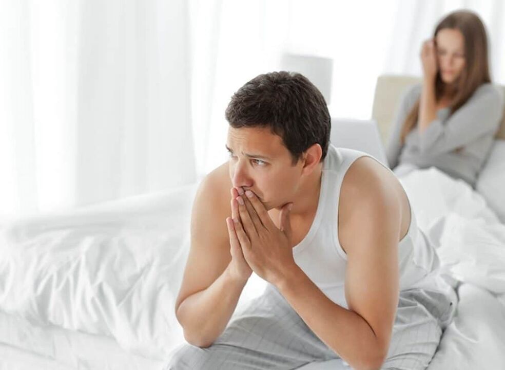 prostatitisaren ondorioz potentzia eskasa duen gizona